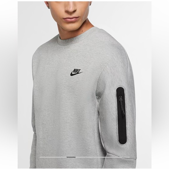 Nike Tech Grey Crew Neck - Picture 2 of 3